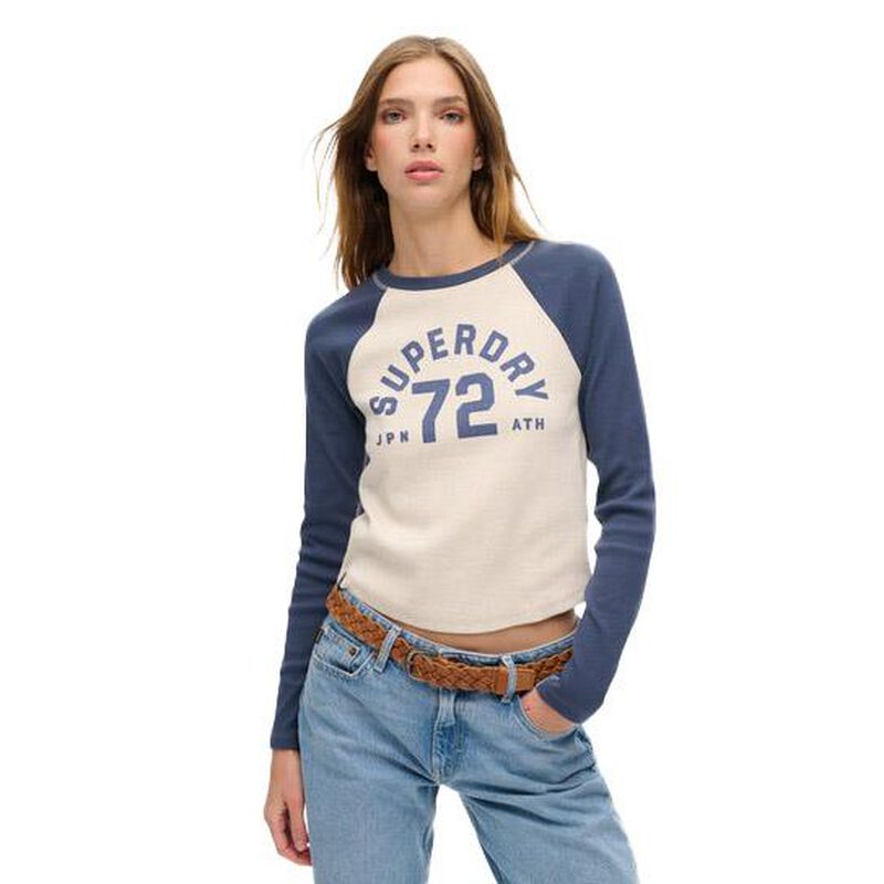 Superdry Athletic Rib Slim Ls Top image number 0